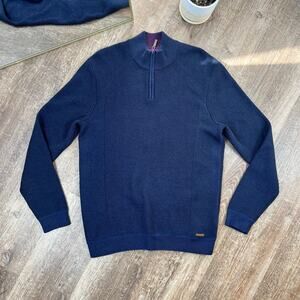 Ted Baker wool blend quarters zip sweater